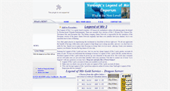 Desktop Screenshot of mir2gold.com